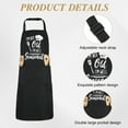 thumbnail image 3 of AOWOO Funny Cooking Aprons for Men Women - Cotton Apron with 2 Pockets for Dad Mom, Adjustable Kitchen Cooking Aprons, BBQ Grilling Chef Apron - Father's Day Gifts for Dad Husband, 3 of 7
