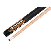 Accuplay Billiards Short Maple 42 Inch 2 Piece Hardwood Canadian Maple Pool Cue Stick 17 OZ Brown White