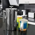 thumbnail image 5 of Four-Layered Filtration System French Press, Heat Resistant Double-Wall Construction, Dishwasher Safe For Easy Cleaning, 1 Liter Capacity, Double-Wall Stainless Steel Ensures, 5 of 5
