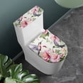 thumbnail image 2 of HELLHERO Flower and Bird Stylish for Toilet Stretch Toilet Cover Elastic Edge Soft Reusable, 2 of 5