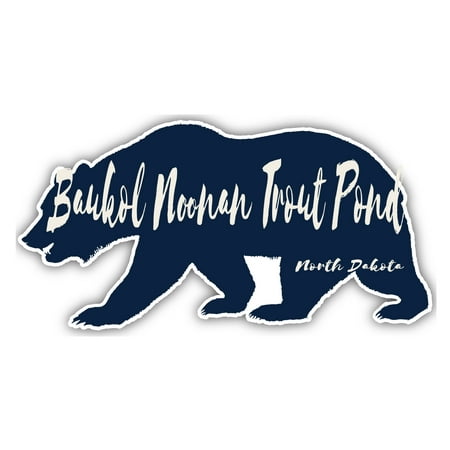 

Baukol Noonan Trout Pond North Dakota Souvenir 3x1.5-Inch Fridge Magnet Bear Design