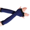 thumbnail image 1 of Bewildely 1 par de guantes sin dedos para niña, guantes de punto cómodos de estilo Simple, cubiertas de brazo para niñas, cubierta de mano para al Suministros térmicos negro, azul rey Bewildely HA059148-09, 1 of 6