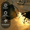 thumbnail image 4 of TETOU Christmas Lights, 33ft 100 LED Battery Mini Christmas Tree Lights, 8 Modes String Lights with Timer, Waterproof Christmas String Lights for Outdoor Indoor Home Party Yard Decor - Warm White, 4 of 8