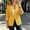Yellow, variant on Women's Plus-Size Cotton-Linen Mid-Length Blazer Korean-Style Loose Casual And Stylish Jacket
