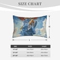 thumbnail image 4 of Naloa Dog Angel Ascension Pillowcase, Throw Pillowcase, Wrinkle-Free, Stain-Resistant with Hidden Zipper for Bedroom Sofa-20"x30", 4 of 6