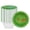 Green, variant on Paper Bowls, 30 Count 8 oz Colorful Geometric Pattern Disposable Paper Bowls, Thickened Leak-Proof Microwave Safe for Cereal, Salad, Soup, Birthday Parties, Picnic and Family Use