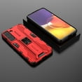 thumbnail image 4 of Compatible With Samsung Galaxy S22 Phone Case Military Grade Protection Kickstand Shockproof Anti-Scratch Anti-Fingerprint Lightweight Rugged Phone Cover for Men or Women,Red, 4 of 5