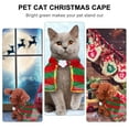 thumbnail image 4 of OUNONA Pet Cape Cat Cloak Striped Cloth Funny Pet Apparel 1Pcs, 4 of 4