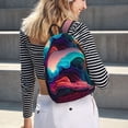 thumbnail image 5 of Rocae Colorful Surreal Landscape for Canvas College Laptop Backpack for Men Women -Medium, 5 of 5