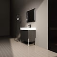 thumbnail image 2 of 36" Modern Bathroom Storage Vanity With Resin Sink - Dark Oak Charm Cabinet Contemporary Look, 2 of 7