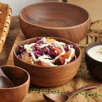 HAMPPLIES Wooden Spoon Assorted Use Daily Life 2Pcs 5.1x5.1x2.4in