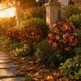 thumbnail image 4 of Uv Resistant Artificial Outdoor Flowers 2 Pack Fall Tone Fake Flowers with Ground Stakes for Yard Patio Porch Autumn Decor Outdoor Fake Flowers, 4 of 7