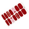 thumbnail image 3 of Qarigey Pegatinas para decoración de uñas, envolturas autoadhesivas para uñas con correa, pegamento, puntas de tira de esmalte, decoración Juegos de manicura YMX219, 3 of 6