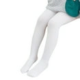 thumbnail image 2 of Generic Toddler Kids Baby Girls Cotton Lined Warm Full Leggings Knitted Pantihose Stretchy Basic Full Length Pants Pantyhose for Winter Stocking（6-8 Years White）, 2 of 8