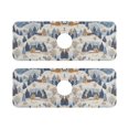 thumbnail image 7 of Yayeee Faucet Mat for Kitchen Sink 14.7" Diatomite Long Splash Guard Pad, Snowy Winter, 2 Pack, 7 of 7