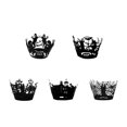 thumbnail image 1 of 12 Pcs/set Cupcake Wrappers Halloween Theme Halloween cupcake wrapper Cupcake Paper Liners Decorative Wraps, Type 4, 1 of 7