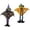 A, variant on Spider Halloween Decorations Halloween Hanging Ghost Decoration Witch Style Party Prop for Indoor Outdoor Bar Classroom Event Supplies with Printed Cloak and Striped Legs Halloween Decorations Indoor