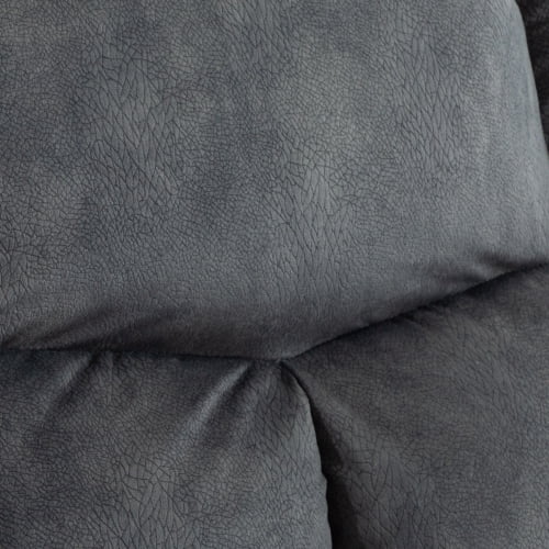 CANMOV Lazy Recliner Chair Overstuffed, Manual Reclining Single Couch Wall  Hugger Fabric Recliners Sofa, Gray 