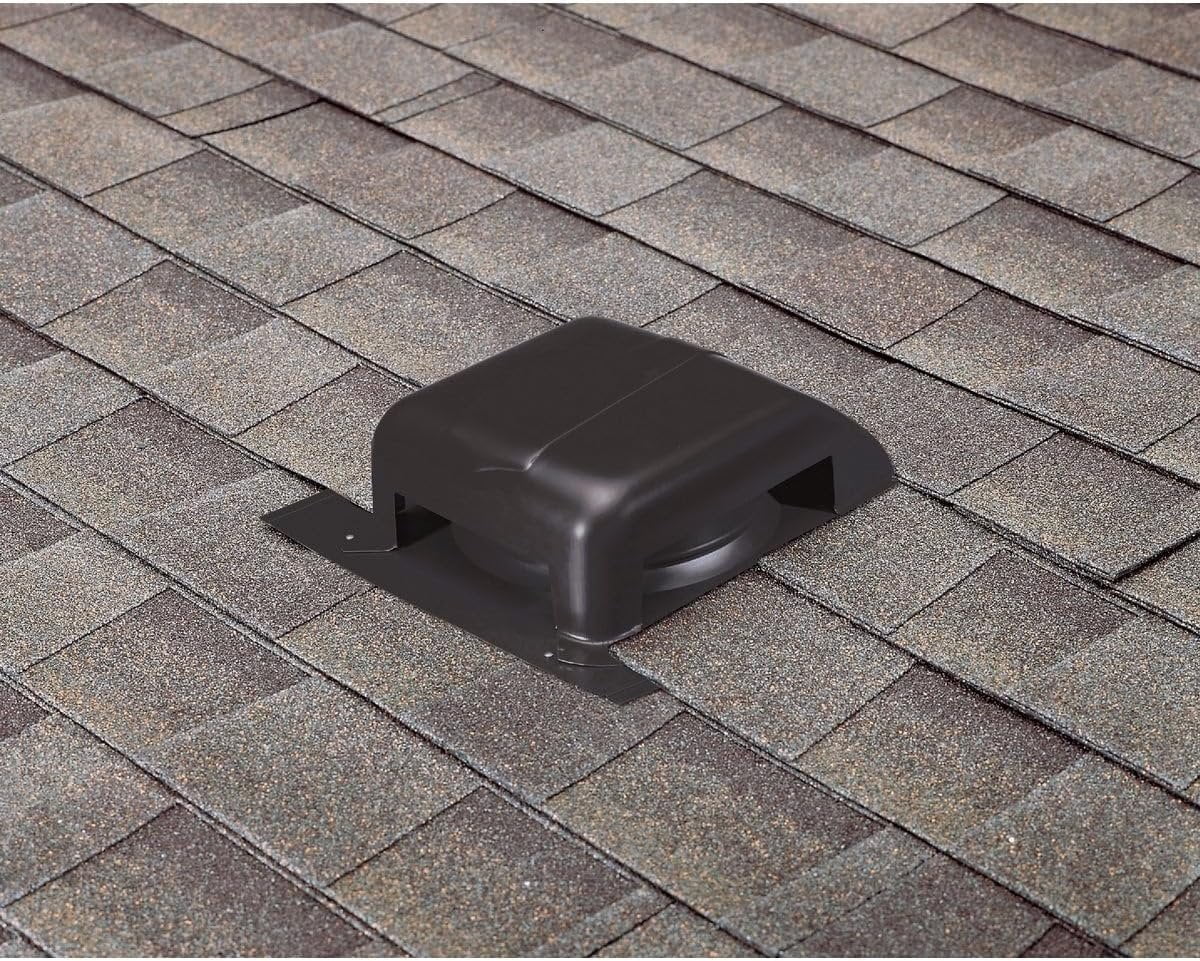 Air Vent RVG40010 Slant Roof Vent, Galvanized, Black, Round, 7-1/2-In. Opening - Quantity 9