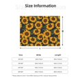 thumbnail image 2 of Throw Blanket for Couch, Yellow blooming sunflowers Super Soft Fuzzy Comfy Warm Throw Blanket, Cuteness Lightweight Cozy Plush Flannel Blanket & Throws for Sofa and Bed All Season, 2 of 5