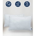 thumbnail image 2 of Almohadas 2 Pack Estándar Microfibra Firmeza Media Modelo Blanco, 2 of 4