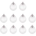 thumbnail image 1 of 10pcs Mini Clear Ball Ornaments Hanging Fillable Ball Charms for Earring Making Christmas, 1 of 9