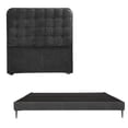 thumbnail image 1 of Cabecera Creta King Size + Base Cama Slim Gris Carbón, 1 of 7