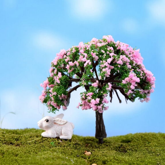 SPRING PARK Miniature Tree Diy Garden Decor Craft Pot Figurine Plant Mini Dollhouse