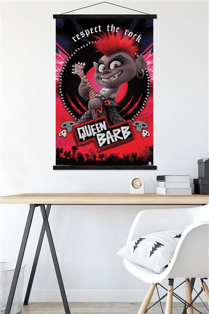 DreamWorks Trolls 2 - Barb Wall Poster with Magnetic Frame, 22.375" x 34"