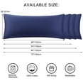 thumbnail image 6 of Unique Bargains Cotton Body Pillowcase Breathable Envelope Navy Blue 20"x48", 6 of 8