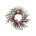 thumbnail image 3 of KLKCMS Christmas Candle Holder Ornament Rustic Table Centerpiece Xmas Wreath Artificial B, 3 of 9