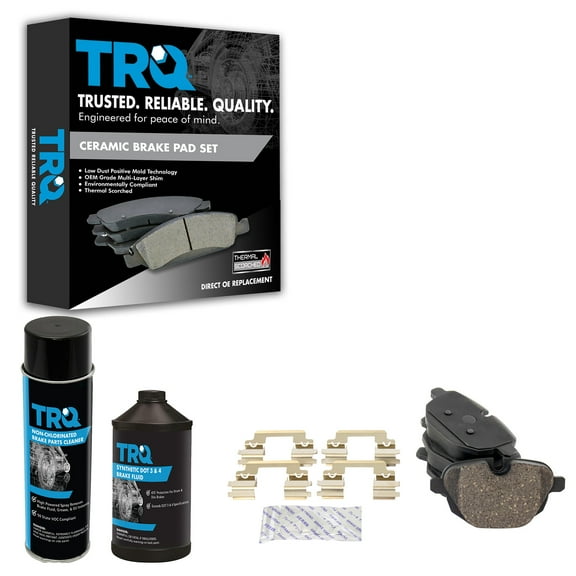 TRQ Rear Ceramic Disc Brake Pad Set w/ Chemicals for BMW 5 Series X3 X4 Z4 i8 BFA12809 Fits select: 2011-2016 BMW 528, 2011-2016 BMW 535