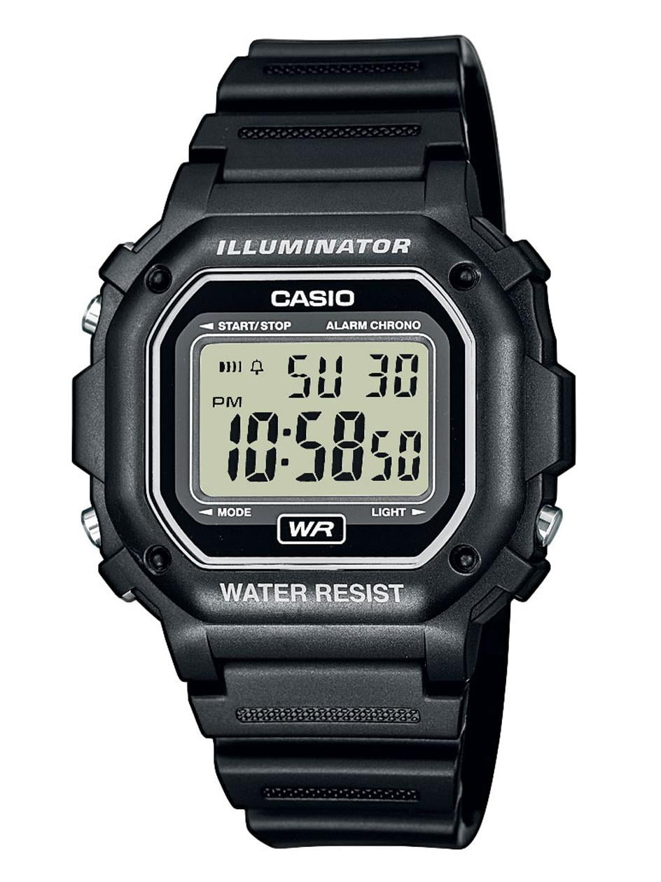 tidsskrift Syge person fiktiv Casio Men's Digital Illuminator Sport Watch, Gray Resin F108WH-8A2 -  Walmart.com