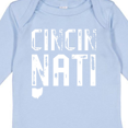 thumbnail image 4 of Inktastic Cincinnati, Ohio Distressed Font Boys or Girls Long Sleeve Baby Bodysuit, 4 of 5