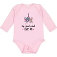 thumbnail image 3 of Inktastic My Great Aunt Loves Me Unicorn Niece Girls Long Sleeve Baby Bodysuit, 3 of 5