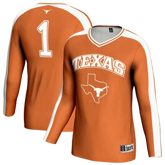 Unisex GameDay Greats Burnt Orange Texas Longhorns #1 Lightweight Volleyball Fashion Jersey