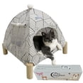 thumbnail image 1 of Casa Tienda para Gatos Nockovi 2 en 1 Elevada, Portátil para Interior y Exterior, 1 of 6