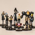 thumbnail image 1 of Figuras de acción de One Piece, 9 piezas, Pvc, Luffy, Nami Zoro, colección, conjunto completo, gran oferta Gong Bohan LED, 1 of 1