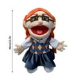 thumbnail image 2 of Guvpev Jeffy Puppet Cosplay Plush Toy, Jeffy's Mom Hand Puppet Game Stuffed Doll, School Home Puppet Theater Shows Toys, Teachers Classroom Supplies, Soft Plush Hand Puppet with Working Mouth, 2 of 8