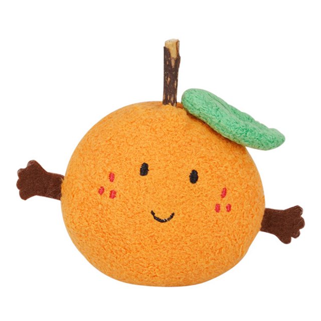 Juguetes para la dentición de perros, divertidos, interactivos, resistentes a las mordeduras, bonitos juguetes masticables con forma de naranja para perros, cachorros y gatos.