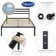 thumbnail image 5 of Magma Life Base de Cama Matrimonial con Cabecera de Metal Resistente, Plataforma con Espacio de Almacenamiento, Fácil Armado, Soporte Antideslizante para Colchón, Diseño Moderno y Duradero, 5 of 5