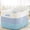 blue, variant on Rectangle Woven Baskets for Storage, Laundry Basket for Decorative Nursery Blanket,Toys,Dirty Clothes and Magazine in Shelves,Baby Room,and Living Room-Blue