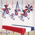 thumbnail image 5 of PMU Patriotic Pre-inflated 4th of July Unicorn 14 Inch Mylar-Foil Balloon with Stick (3/pkg)Pkg/1, 5 of 6