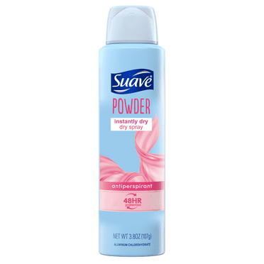 Suave Dry Spray Instantly Dry Powder Antiperspirant Deodorant, 3.8 oz