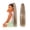 16inches, variant on Remy Human Hair Extensions 16-26 Inches Long Straight Drawstring Ponytail Hairpiece P8/613 Highlights Bleach Blonde