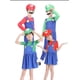 thumbnail image 4 of Ropa de Anime para Cosplay, sombrero, mono, traje con barba, Super Luigi, hermano, niños, adultos, Unny, regalo de Cosplay familiar para Halloween, 4 of 5