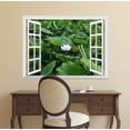 thumbnail image 2 of wall26 Removable Wall Sticker/Wall Mural - Lotus in a Pond | Creative Window View Wall Decor - 24"x32", 2 of 5