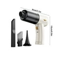 thumbnail image 3 of Uscallm Wireless Car Vacuum Cleaner Portable Handheld for Car Home Office Strong Suction USB Rechargeable Cordless Mini Vacuum with LED Light Accessories, 3 of 6