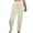 Khaki, variant on ABATAB Women's Velour Pants Soft Velvet Loose Fit Comfy Pants Solid Color Elastic Waist Casual Long Lounge Trousers