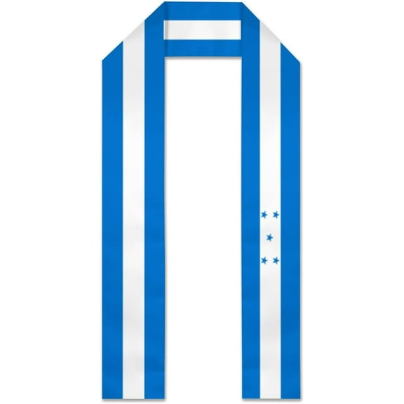 Honduras Flag Graduation Stole Graduate Shawl Sash Scraf Gift For Abroad Student International Study (Square)
